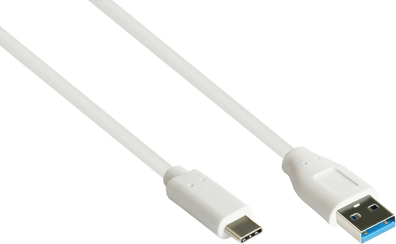 Kabllo USB GoodConnections Alcasa 2831-AC005W, USB-A në USB-C, 0.5 m, USB 3.2 Gen 2 10 Gbit/s, e bardhë