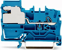 Klemë ndarëse N WAGO 2002-7114, 2.5 mm², Push-in CAGE CLAMP, blu