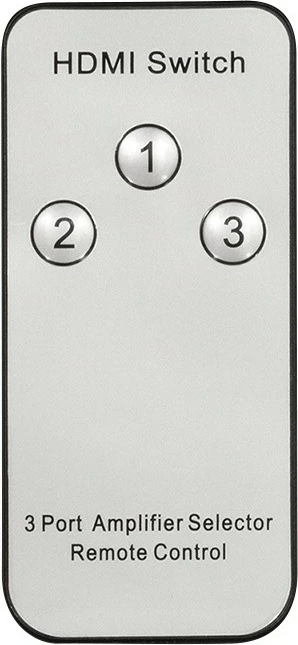 Switch HDMI 3x1 LogiLink HD0042 me telekomandë, 1080p, e zezë