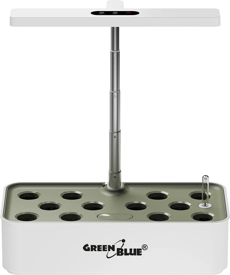 Vazo e mençur GreenBlue GB133 për rritje bimesh, 4L, 12 vende, LED, e bardhë