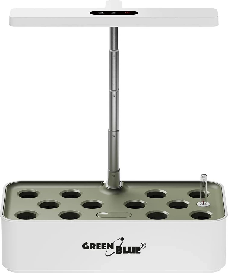 Vazo e mençur GreenBlue GB133 për rritje bimesh, 4L, 12 vende, LED, e bardhë