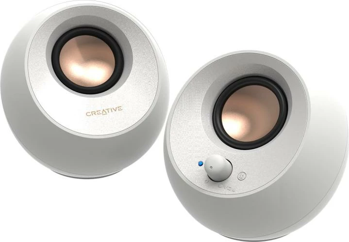 Altoparlantë për kompjuter Creative Pebble V3, 2.0 Bluetooth, 51MF1700AA002, Bardhë