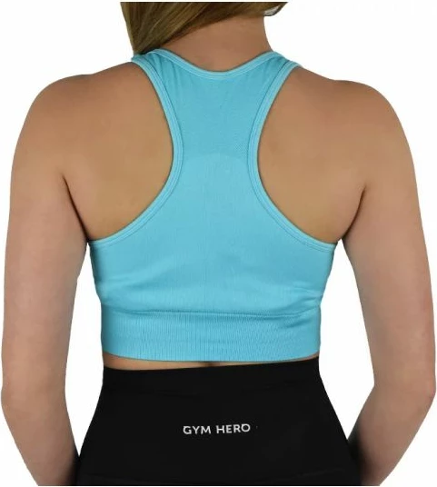 Top sportiv GymHero, Miami Cute, për femra, blu [Madhësia: S]