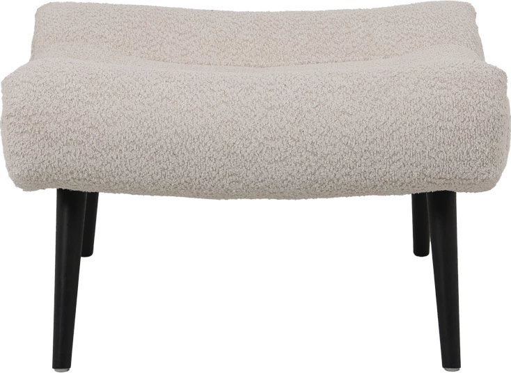 Karrige boucle me tabure, ngjyrë bezhë, 97x80x100cm