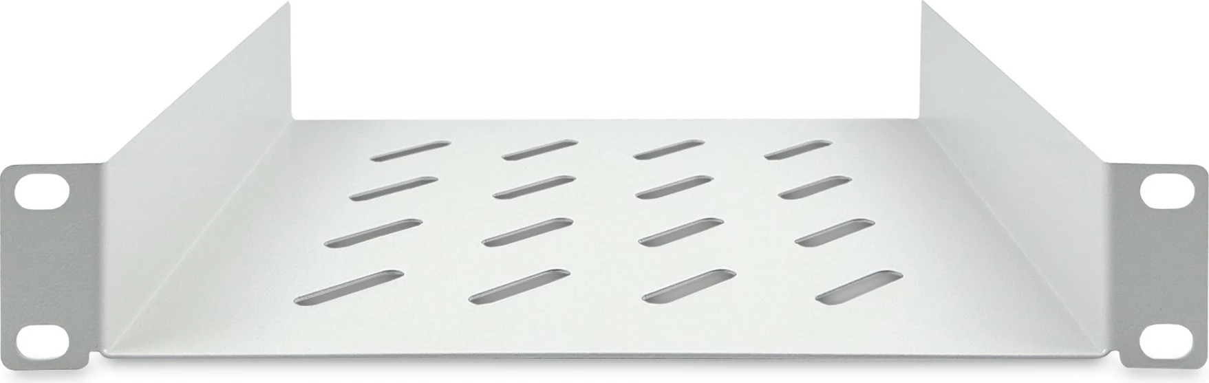 Raft rack Digitus 1U 10 inç, çelik, 25kg, gri