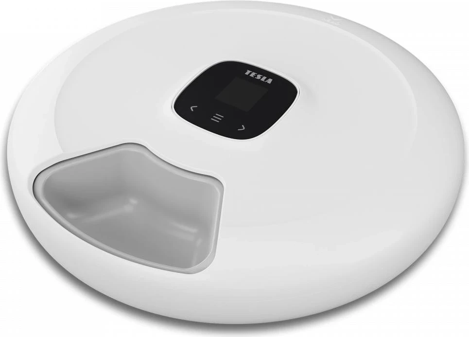 Shpërndarës smart i ushqimit për kafshë Tesla TSL-PC-SPIN, i bardhë