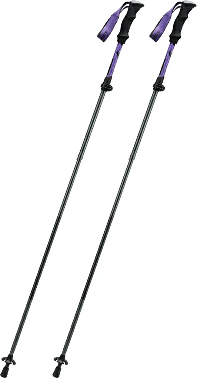 Shkopinj trekking Qunature 60000602, alumini 7075, 110-130 cm, vjollcë, set prej 2 copë