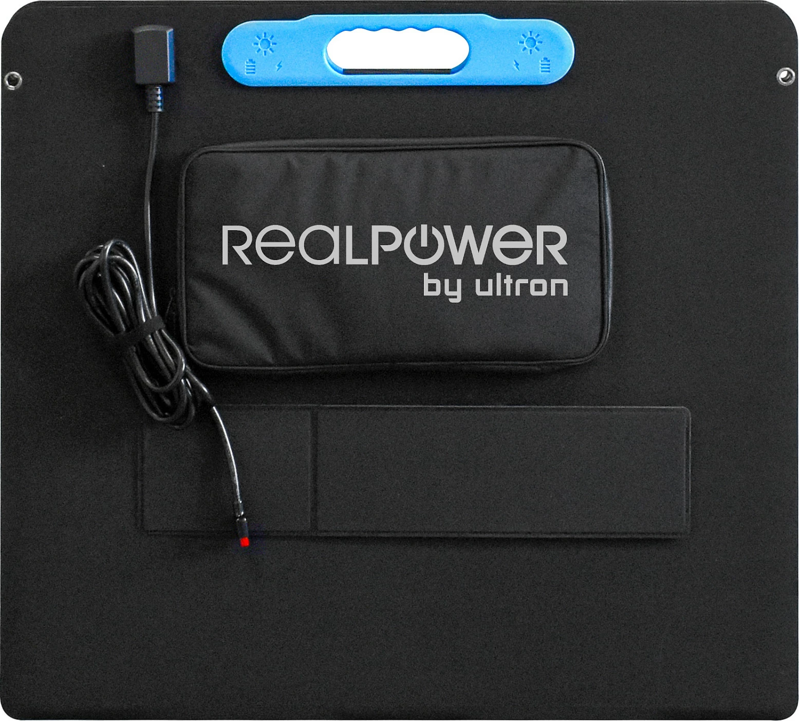Panel solar RealPower SP-200E, 200W, 4 panele i palosshëm, Anderson + DC, zi/kaltër