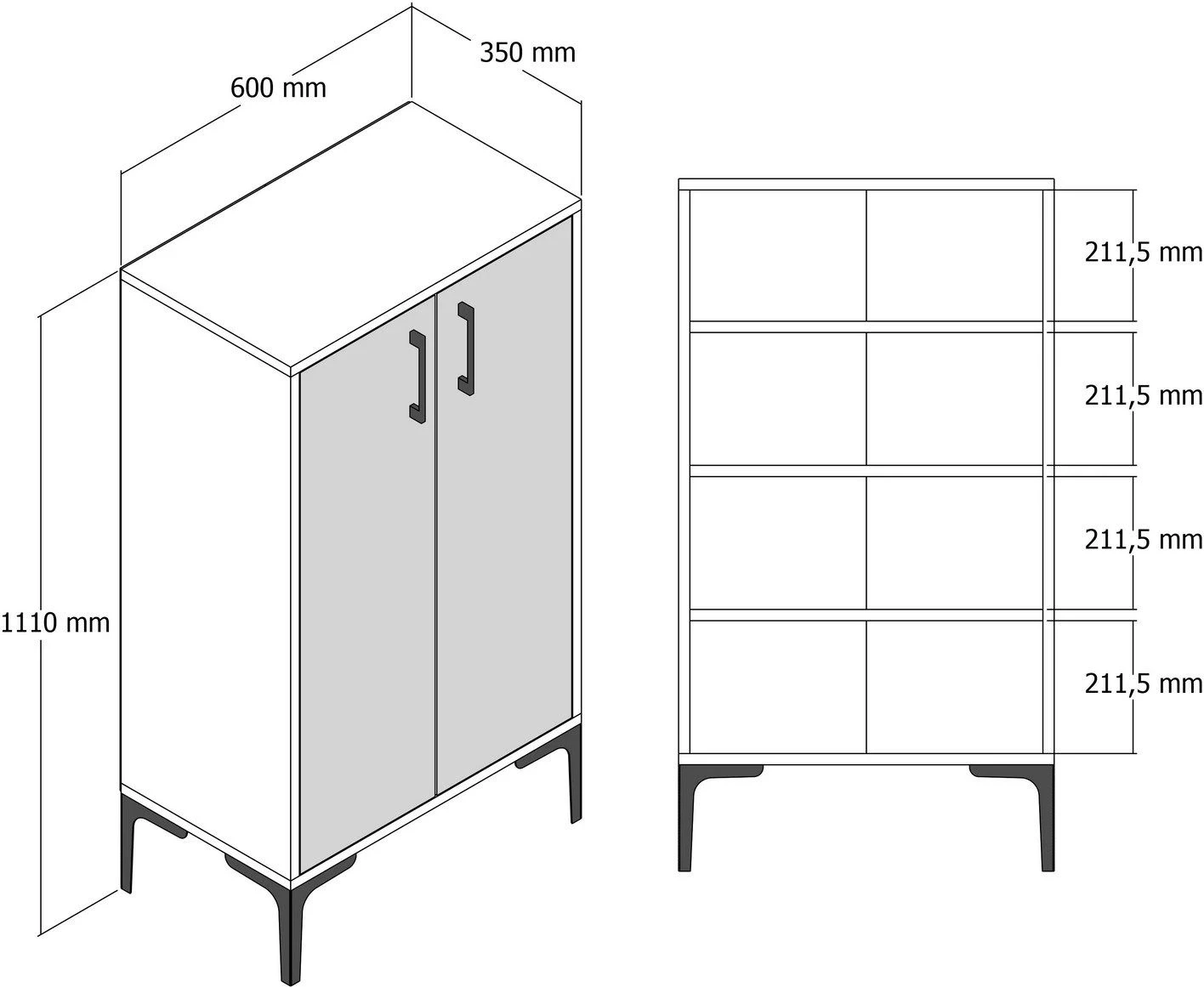 Dollap për këpucë Divo