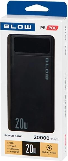Power bank BLOW PB20E, i zi, 20000mAh