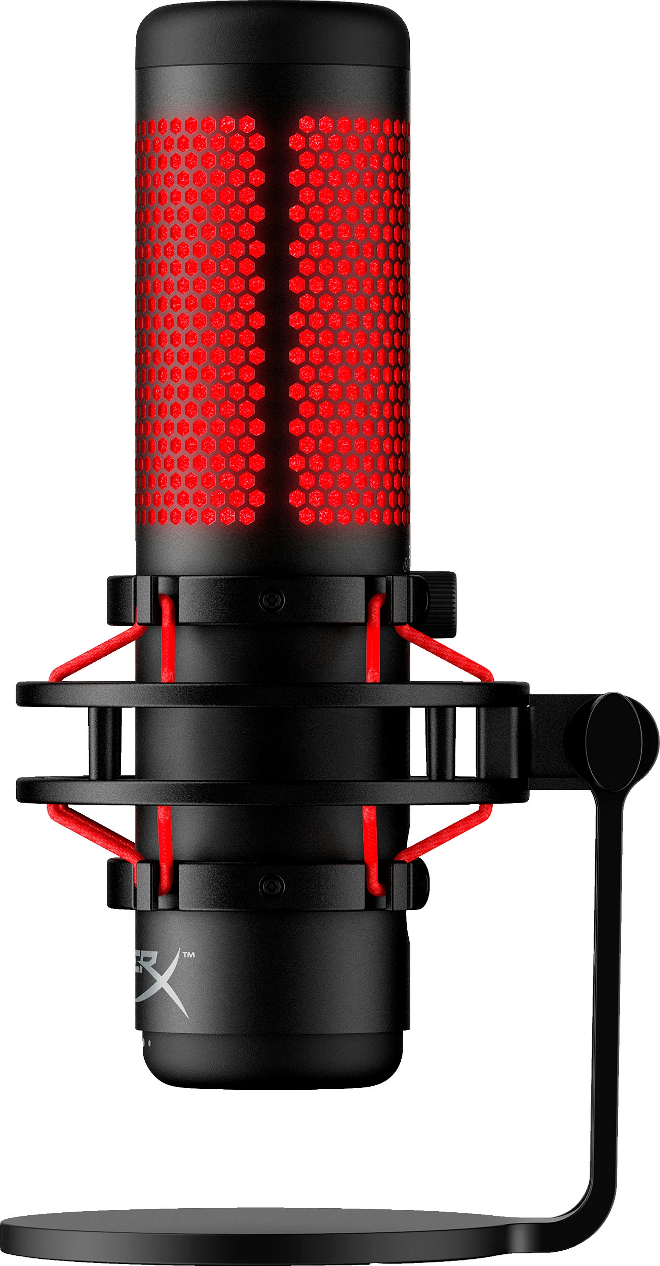 Mikrofon Kingston HyperX QuadCast, USB, kabllo 3 m, LED i kuq