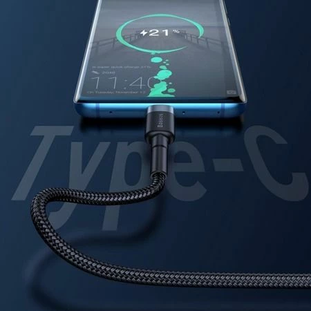 Kabllo USB-A në USB-C Baseus CATKLF-PG1 1 m 5A USB 2.0 e zezë