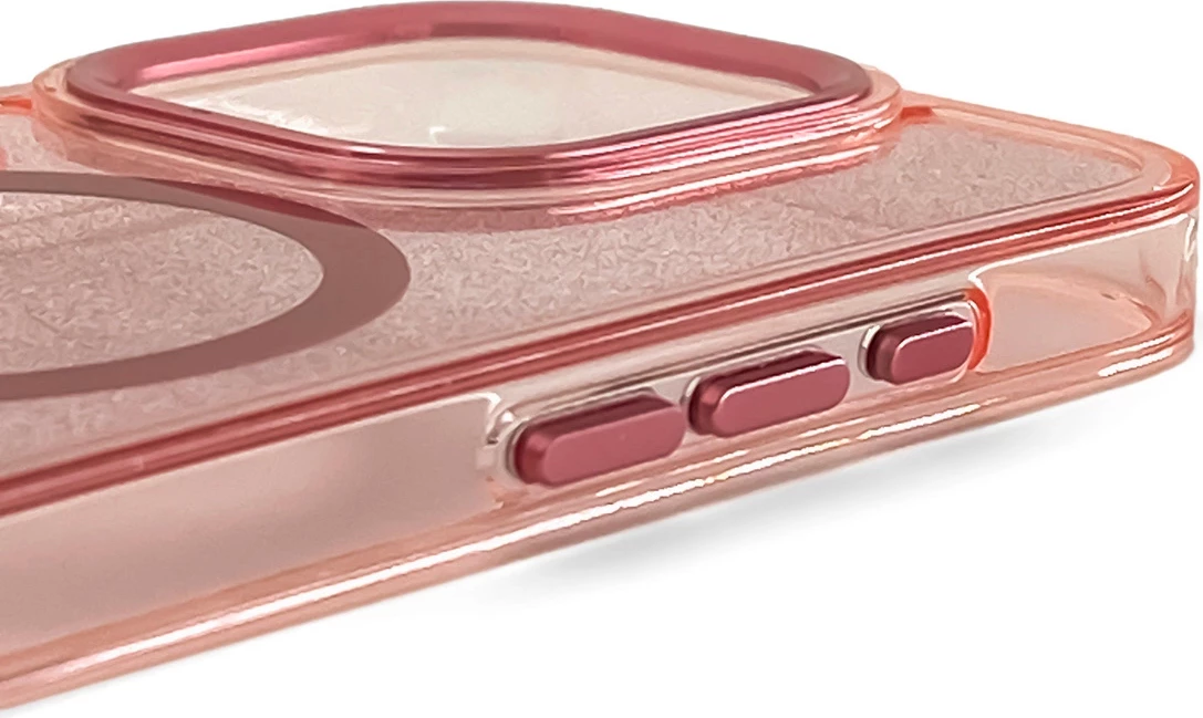 Mbështjellës Hurtel Glitter Case MagSafe për iPhone 17 Pro, Rozë