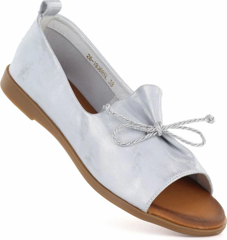 Këpucë të ulëta femra Cambell 19388, argjendi