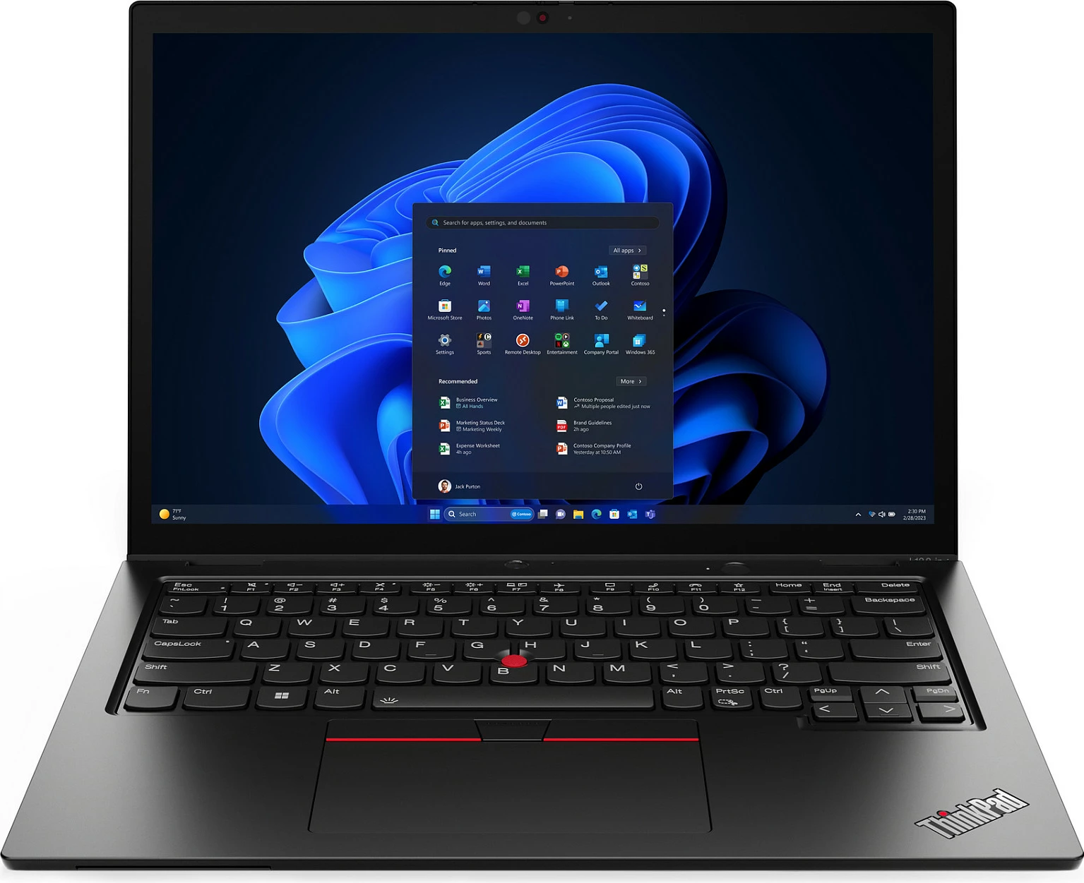 Laptop 2-në-1 Lenovo ThinkPad L13 G5, Core Ultra 5 135U, 32GB RAM, 256GB SSD, Windows 11 Pro, zi