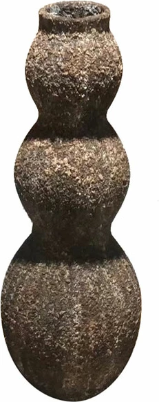 Vazo FOLEGANDROS, fibër qelqi, bezhë-kafe, 32x32x93cm