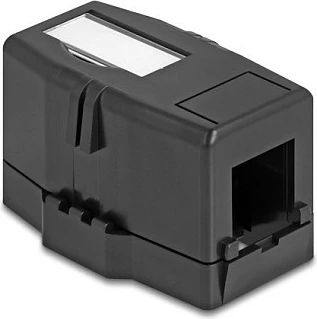 Kuti montimi Keystone DeLOCK 85840, plastike, me magnet, e zezë