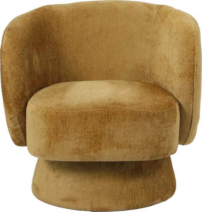 Kreslo rrotulluese, ngjyrë mjaltë, 78x81x77cm