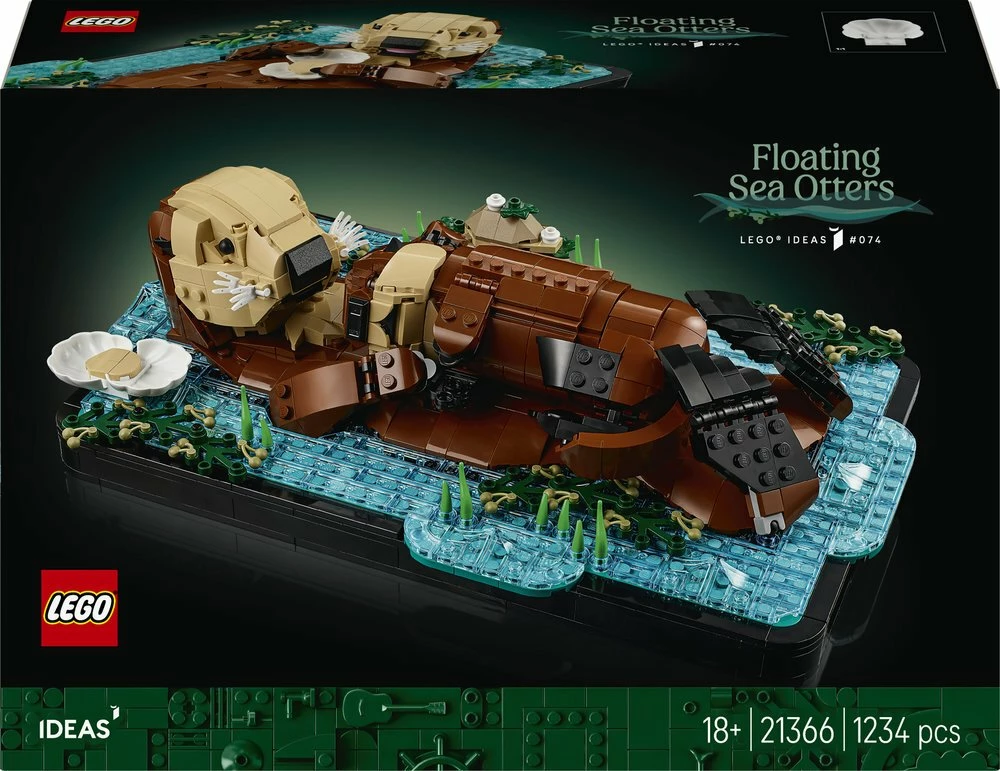Set LEGO Ideas Floating Otters 21366, 1234 copë