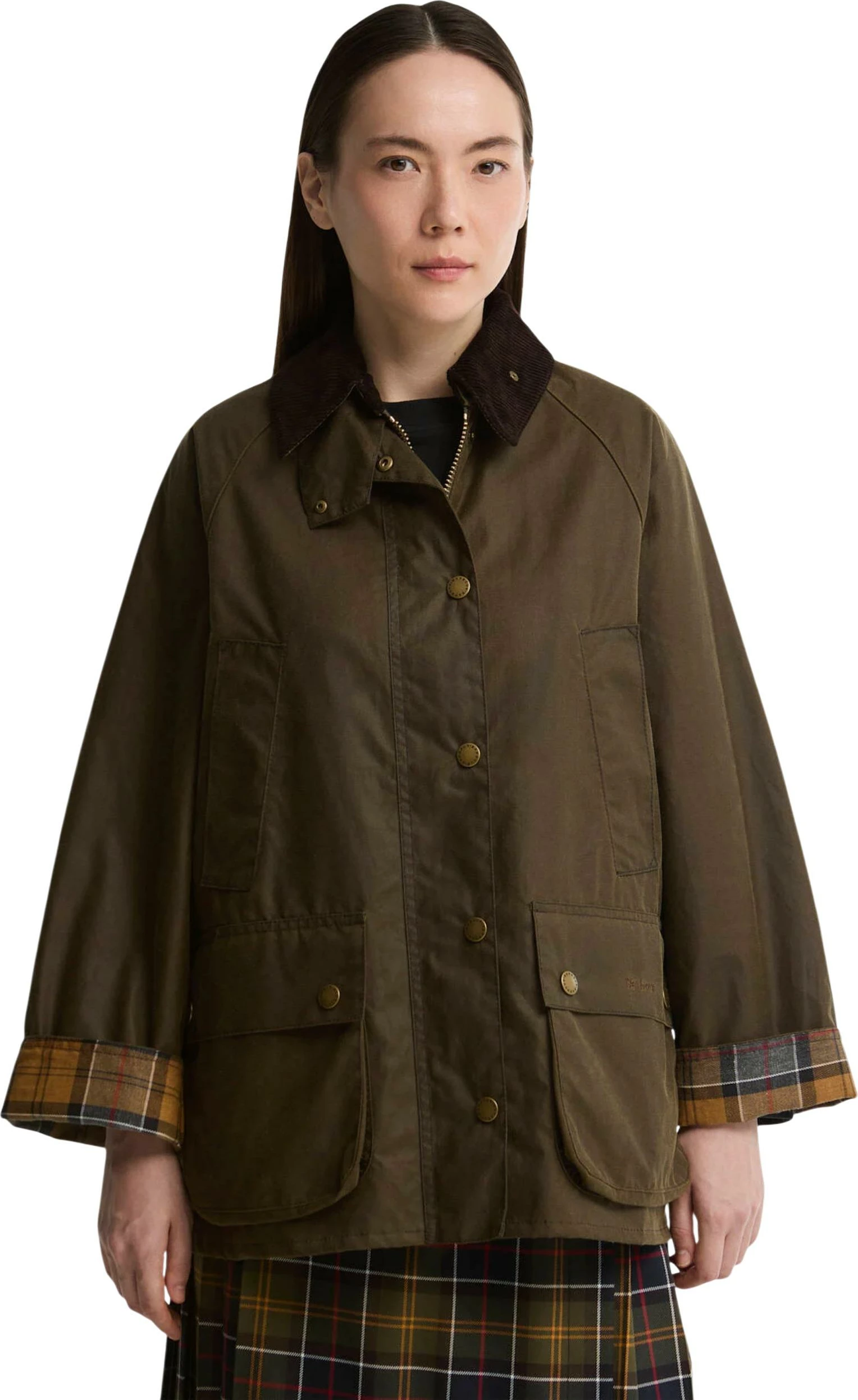 Jakne për femra Barbour Bedale Wax 262MLWX1411, bezhë e errët [Madhësia: XXS]
