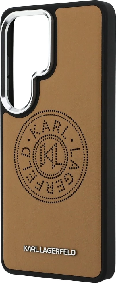 Mbështjellës Karl Lagerfeld Perforated KL, MagSafe, për Samsung Galaxy S26 Ultra, kafe, në kuti