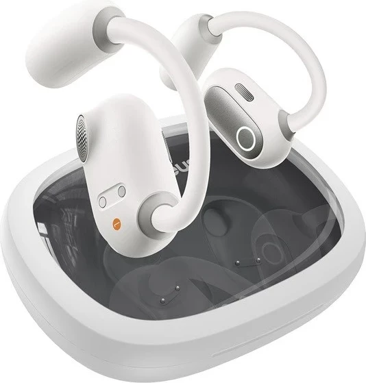 Kufje Baseus Eli Fit Open-Ear, Wireless, Bluetooth, USB Type-C, Bardhë