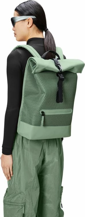 Çantë shpine Rains Rolltop Mesh, unisex, gri [Madhësia: Standarde]