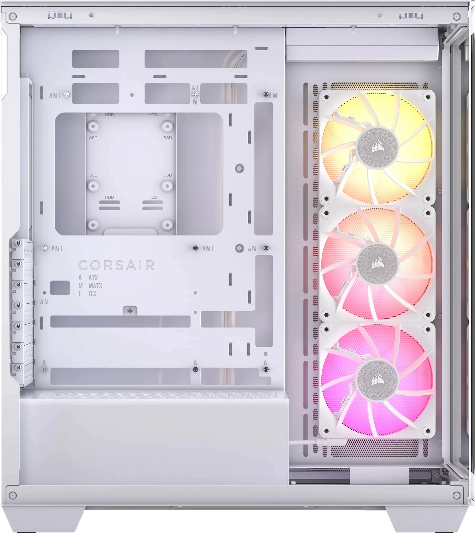 Kasë Corsair 3500X LINK RGB, Midi Tower, e bardhë