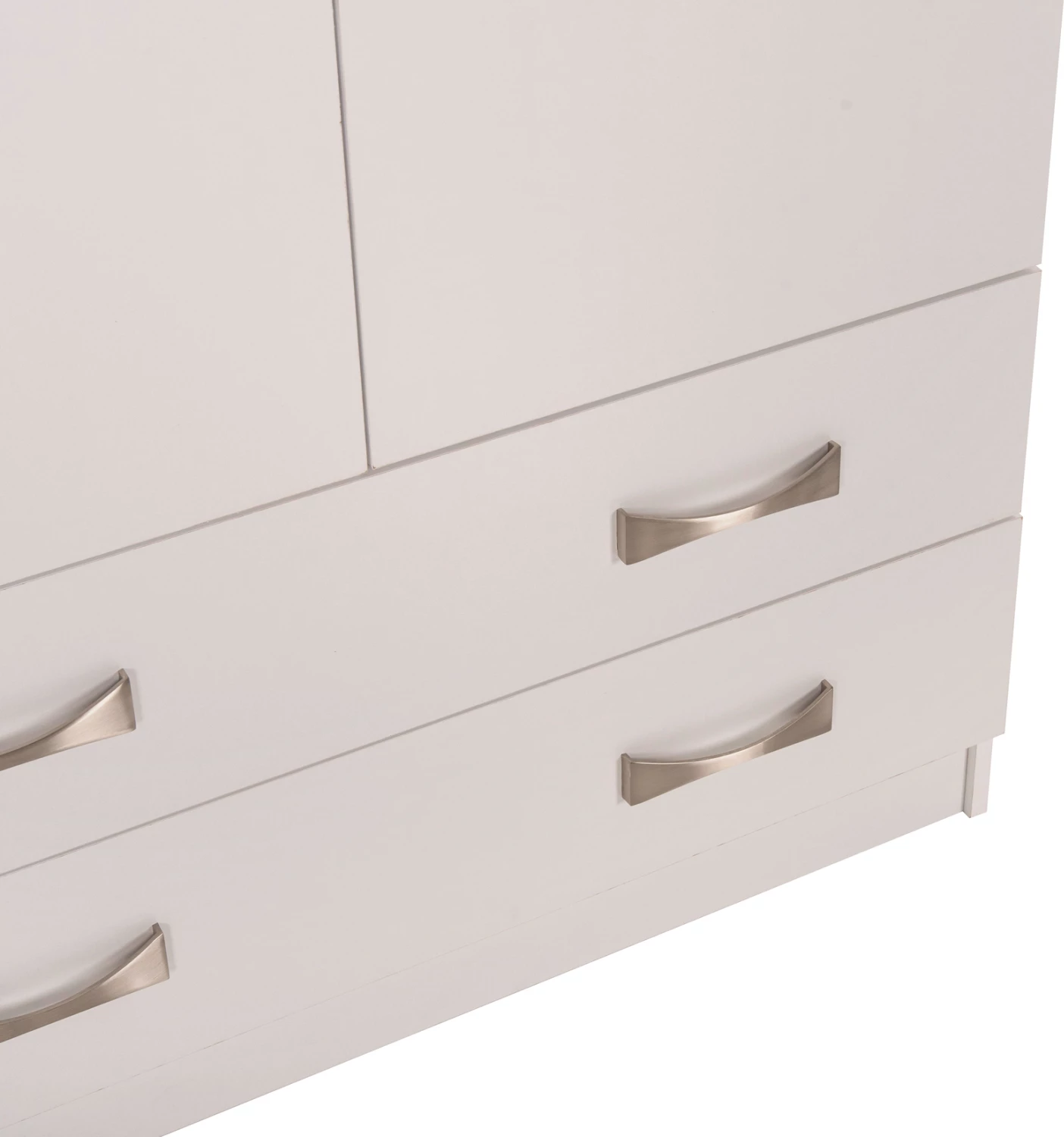 Dollap 3-fletësh CARLY FH384.05 me 2 sirtarë ngjyrë e bardhë 150x55x180H cm