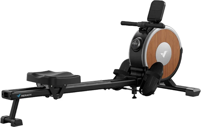 makinë remi MERACH Q1S-PRO MR-R02B9, 16 nivele rezistence, vetëgjeneruese, kapacitet 158 kg, dy shina, e zezë