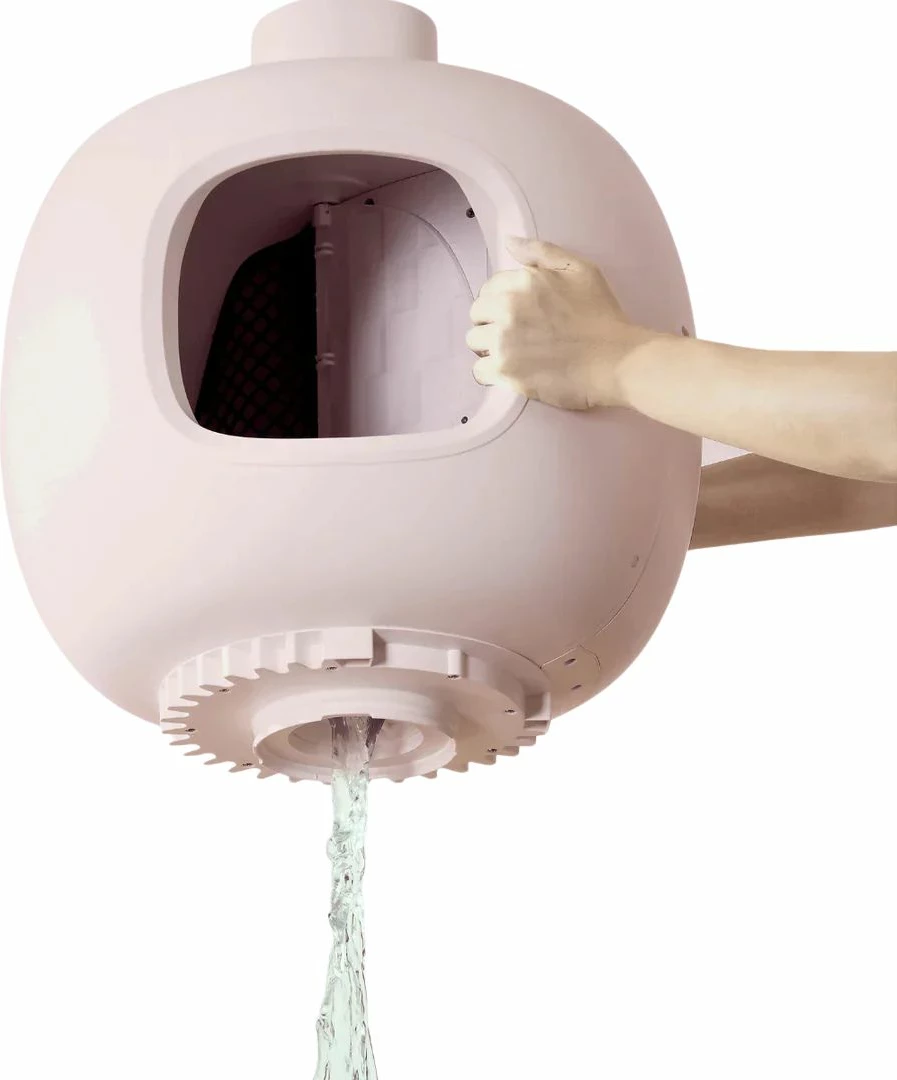 kuti inteligjente rëre për mace Catlink Baymax 7 L WiFi vetëpastruese, rozë, set me karikues + hidrogel deodorant + qese mbeturinash