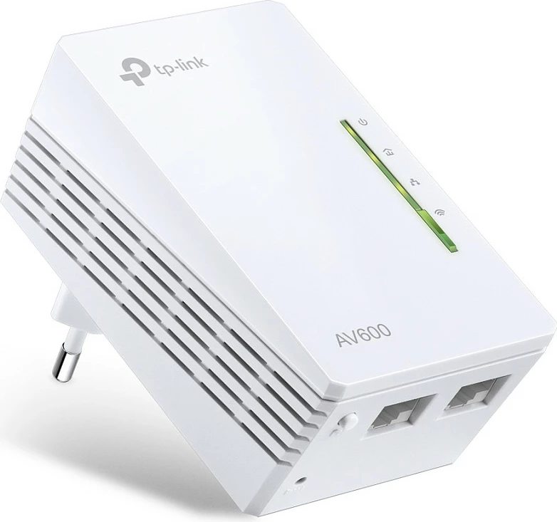 Zgjatues rrjeti Powerline Wi‑Fi TP-Link TL-WPA4220 AV600, 600 Mbit/s, 2x RJ45, bardhë