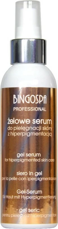 Serum për lëkurë BingoSpa Hydrogel për hiperpigmentim për femra, 150g