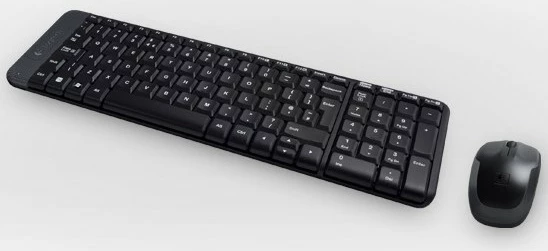Set tastierë dhe maus Logitech MK220, wireless, USB, spanjisht, e zezë