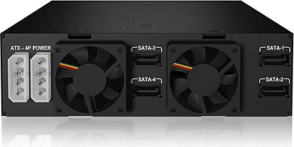 Kafaz hot-swap ICY BOX IB-2242SSK, 4x 2.5" SATA III, 5.25", me kyç, i zi