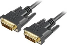 Kabllo DVI-D në DVI-D Sharkoon 1m, e zezë