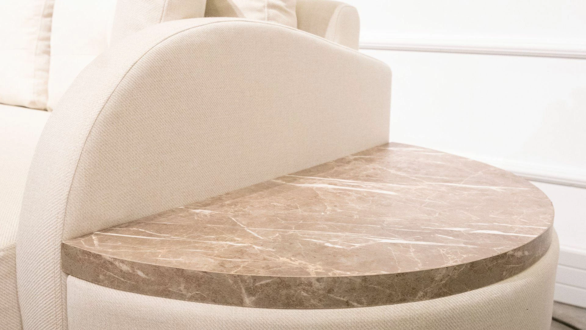 Kënd-sofë krevati Atelier del Sofa, Milano kënd, krem