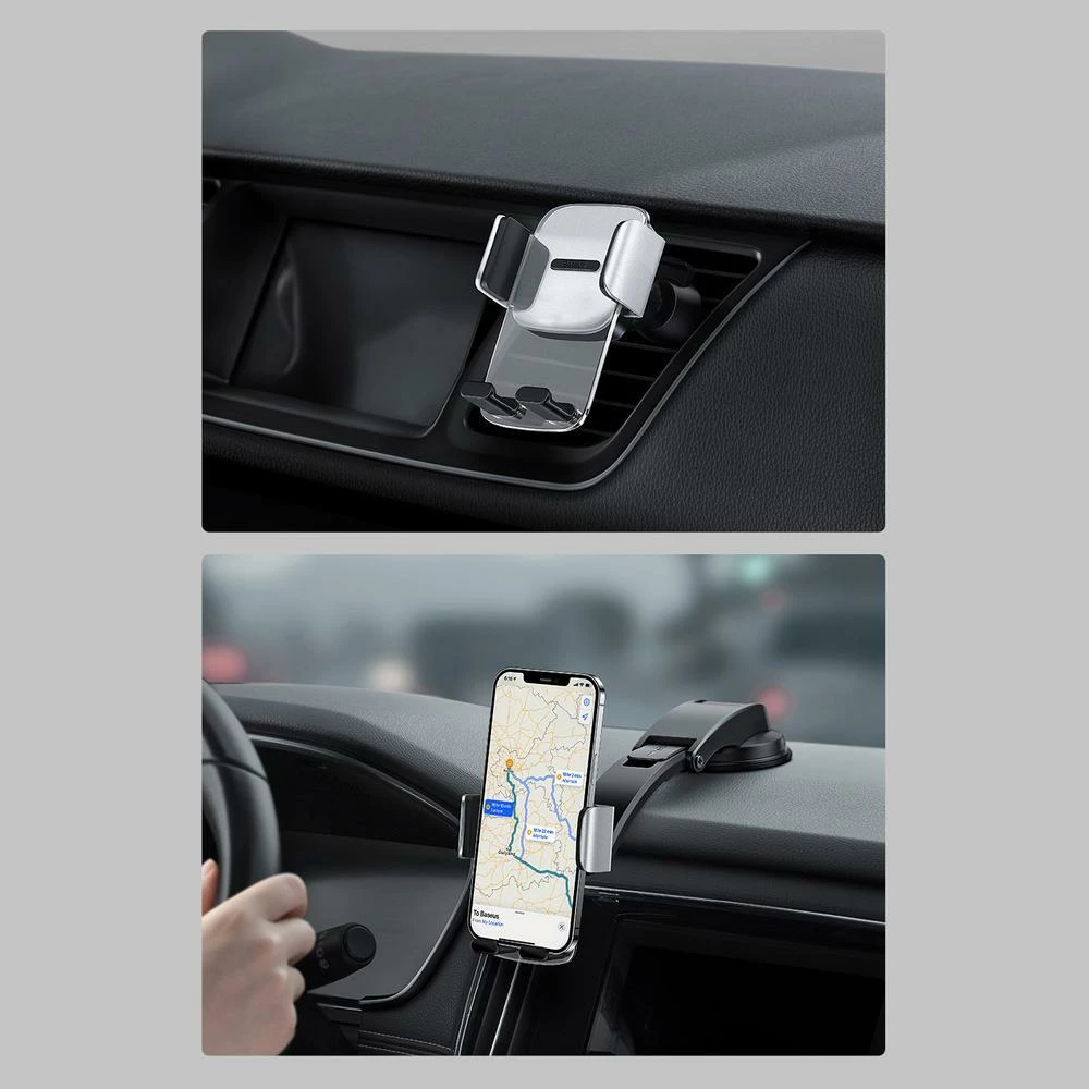 Mbajtës telefoni për makinë Baseus Easy Control Clamp SUYK000-001, i zi