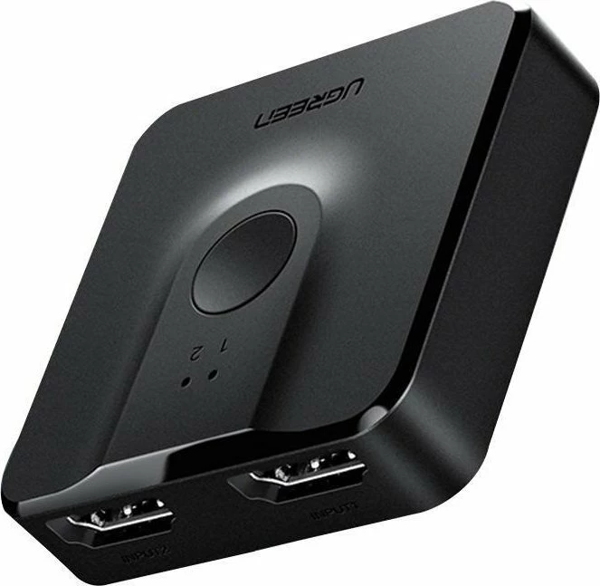 Switch HDMI 2-në-1 Ugreen CM217 HDMI 2.0 4K@60Hz 20cm i zi