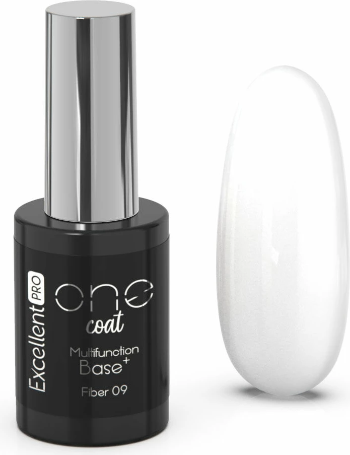 Bazë për thonj për femra Excellent PRO One Coat Multifunction Fiber Base Porcelain, 11g