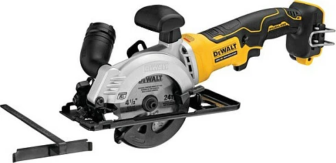 Cirkular me bateri DeWALT DCS571NT-XJ, brushless, teh 115 mm, prerje 38 mm, 4500 RPM, i verdhë