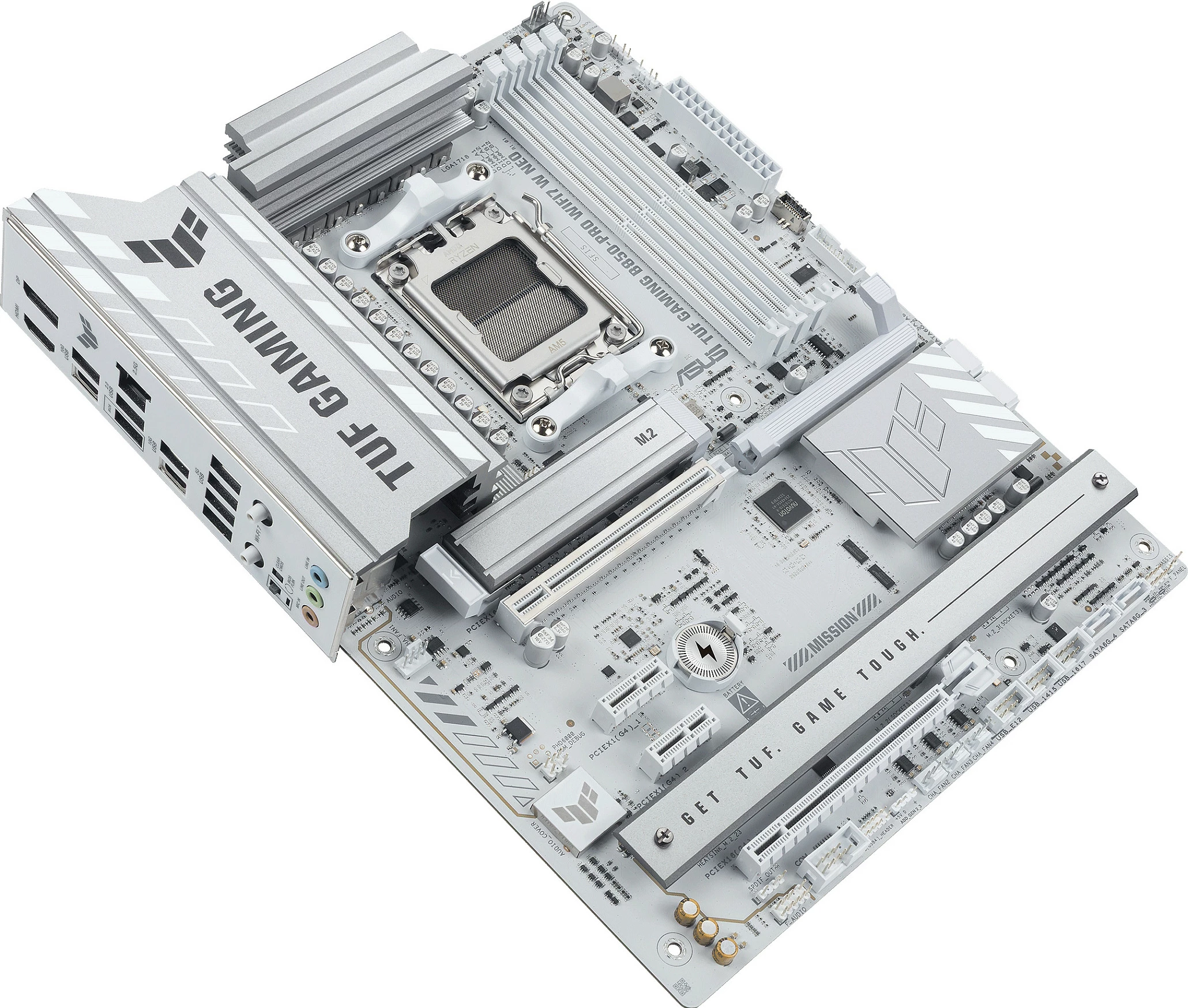 Pllakë amë ASUS TUF GAMING B850-PRO WIFI7 W NEO, Socket AM5, DDR5 256GB, Wi‑Fi 7, e bardhë