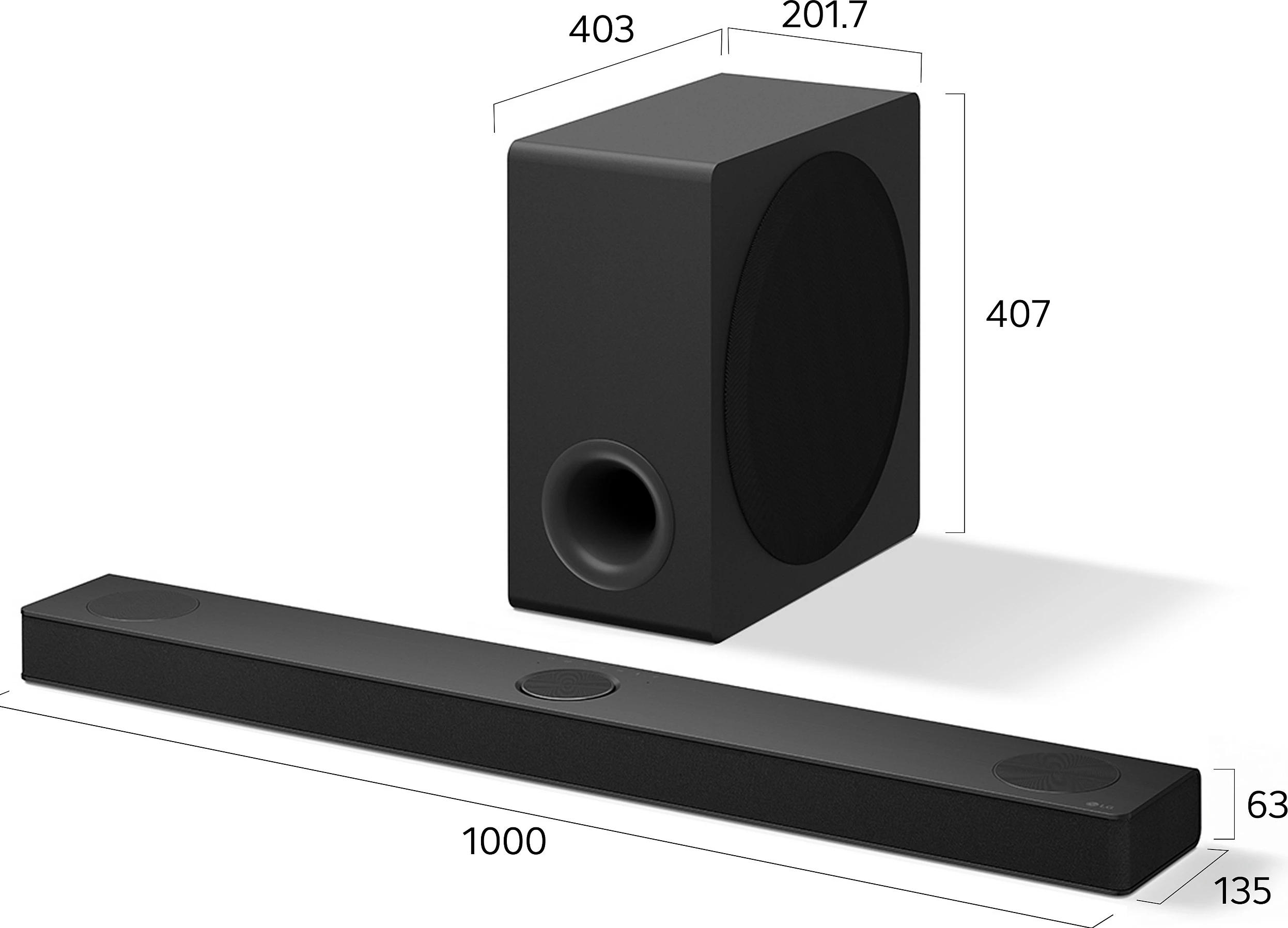 Soundbar LG S80TY, 3.1.3 kanale, Dolby Atmos/DTS:X, Bluetooth 5.1, AirPlay 2, eARC, e zezë