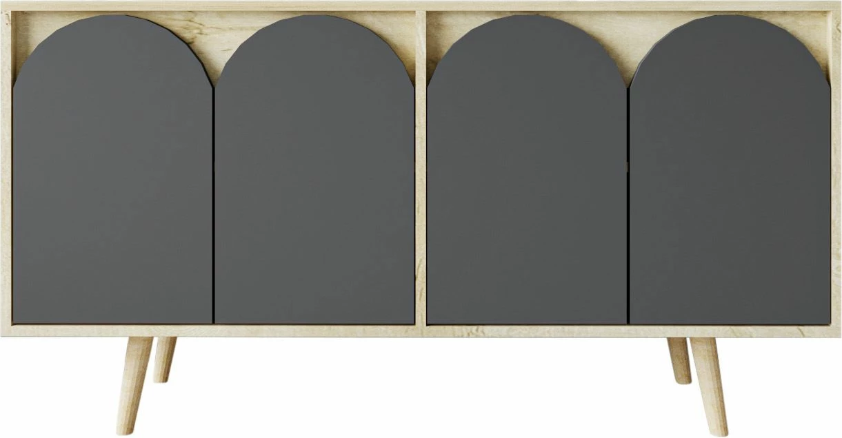Konsol Skye Decor, Venezia 150, ngjyrë lis safir dhe antracit