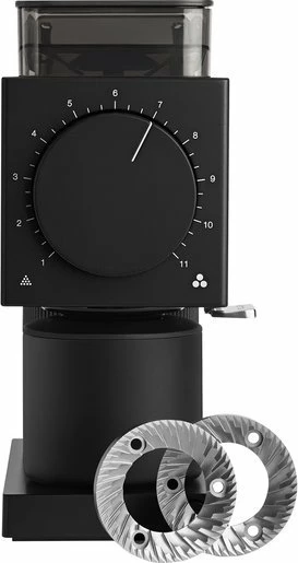 Mulli kafeje automatik Fellow Ode 2nd Generation, 100 g, 64 mm burrs çelik, 31 nivele, 140 W, 220 V, Zi/çelik