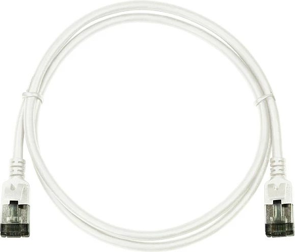 Kabllo LAN LogiLink CQ9021S, Cat6a, 0.5 m, RJ-45, e bardhë