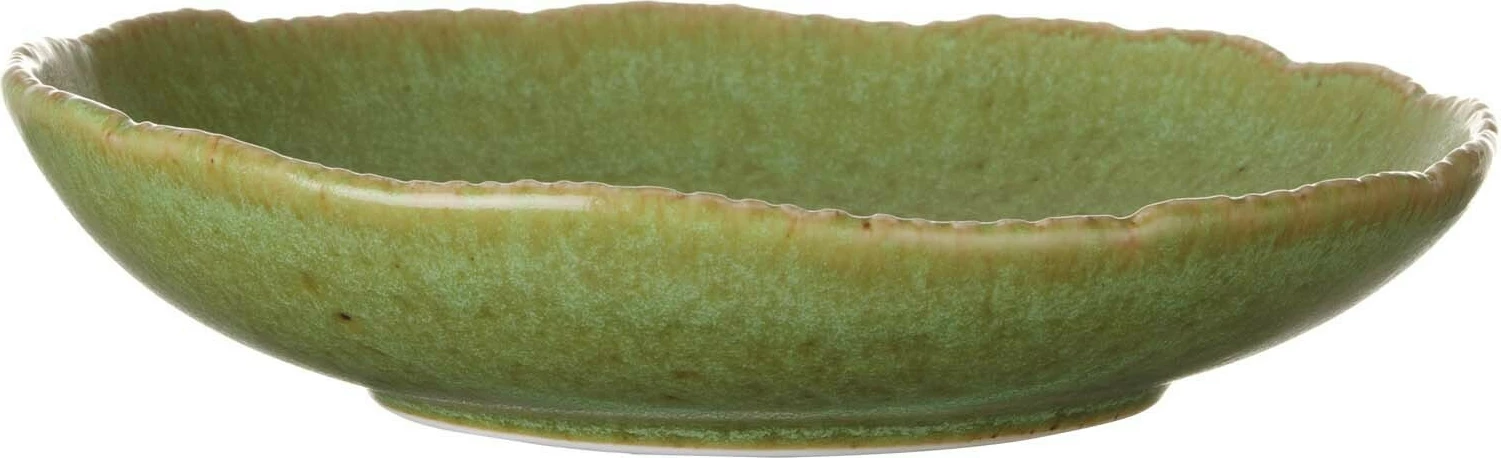Pjatë e thellë Fine Dine Edenic Ø220 mm, porcelan, e gjelbër, set 3 copë