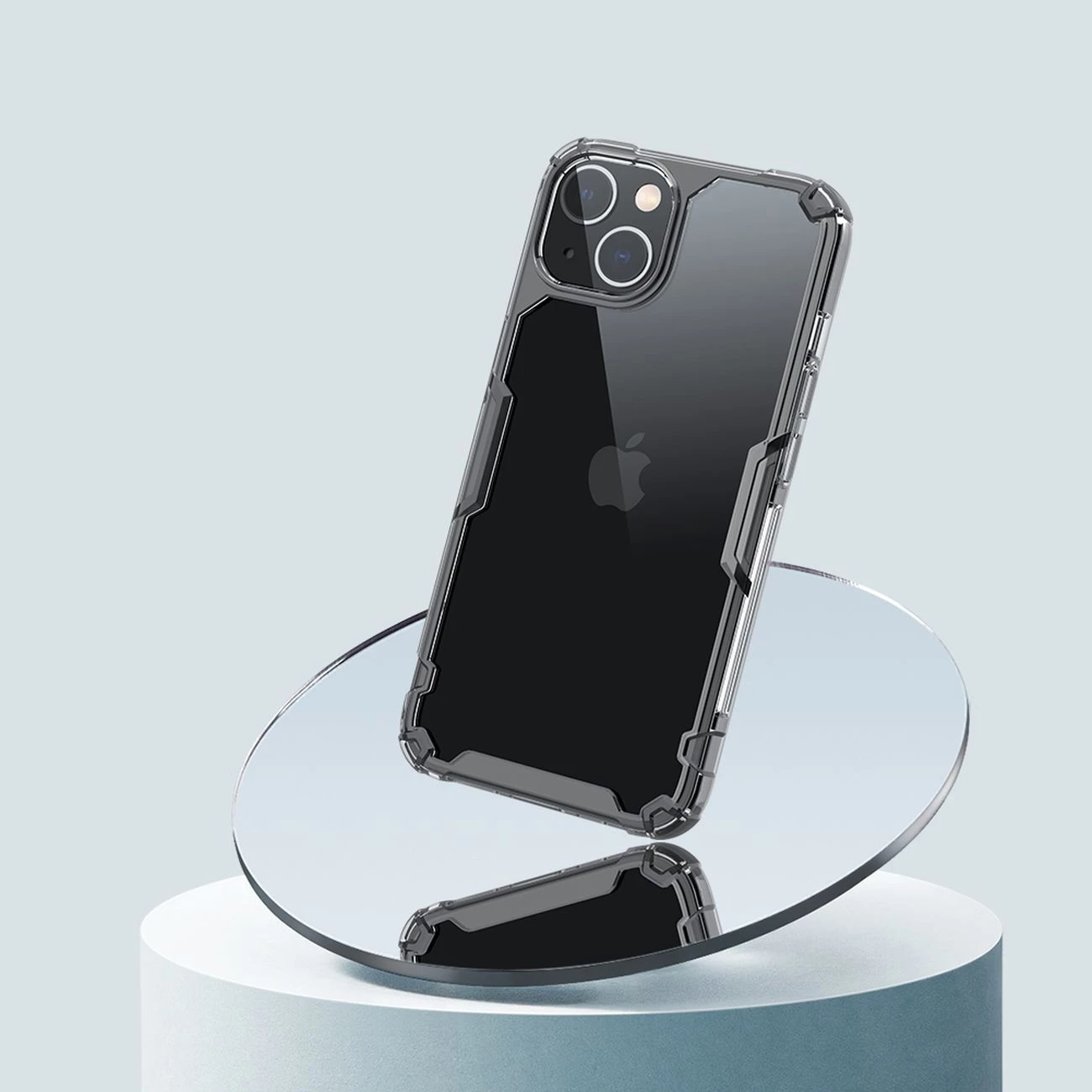 Mbështjellës Nillkin Nature Pro për iPhone 14, transparent/blu