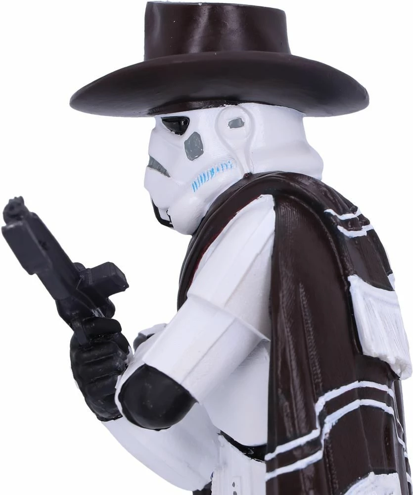 Figurinë koleksionuese NEMESIS NOW Stormtrooper "The Good The Bad and The Trooper" Star Wars, e pikturuar me dorë, bardhë/kafe e errët