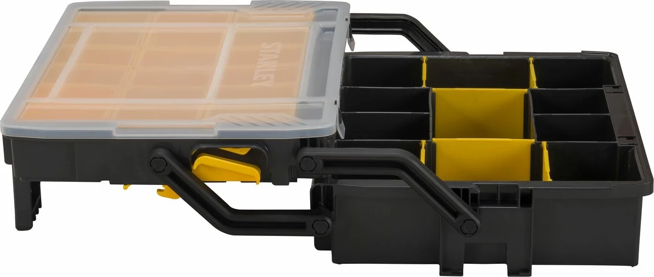 Kuti veglash Stanley STST1-75540 multi-level 40x30x13 cm, zezë/verdhe